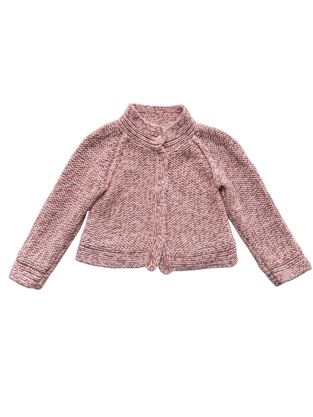Tea Collection South American Pink Cozy Cardigan Sweater Size 6-7